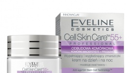 Cell Skin Care 55+ PROFESSIONAL ODBUDOWA KOMÓRKOWA LIFESTYLE, Uroda - CELL SKIN CARE™ ODBUDOWA KOMÓRKOWA to profesjonalny program odmładzający opracowany przez ekspertów laboratoriów Eveline Cosmetics w oparciu o najnowsze osiągnięcia współczesnej kosmetologii i medycyny estetycznej.