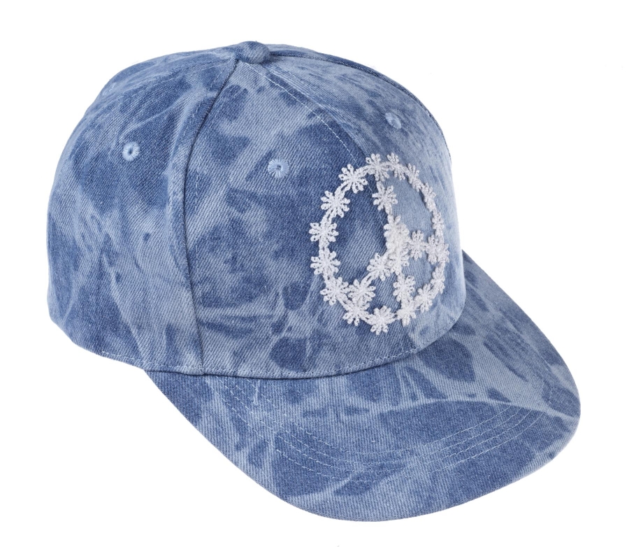 Denim tie dye peace cap _12, 14.99 Euro, 26.90 CHF, 59.90 PLN
