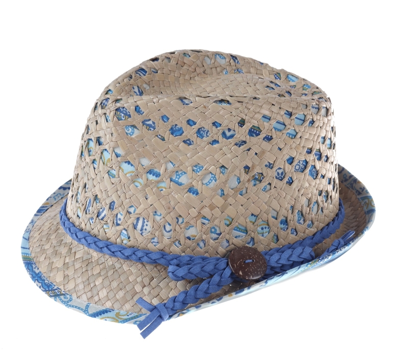 Straw hat with blue trim _14, 16.99 Euro, 28.90 CHF, 69.90 PLN