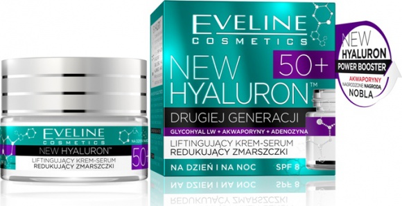Eveline Cosmetics Liftingujący Krem-Serum Redukujący Zmarszczki 50+
